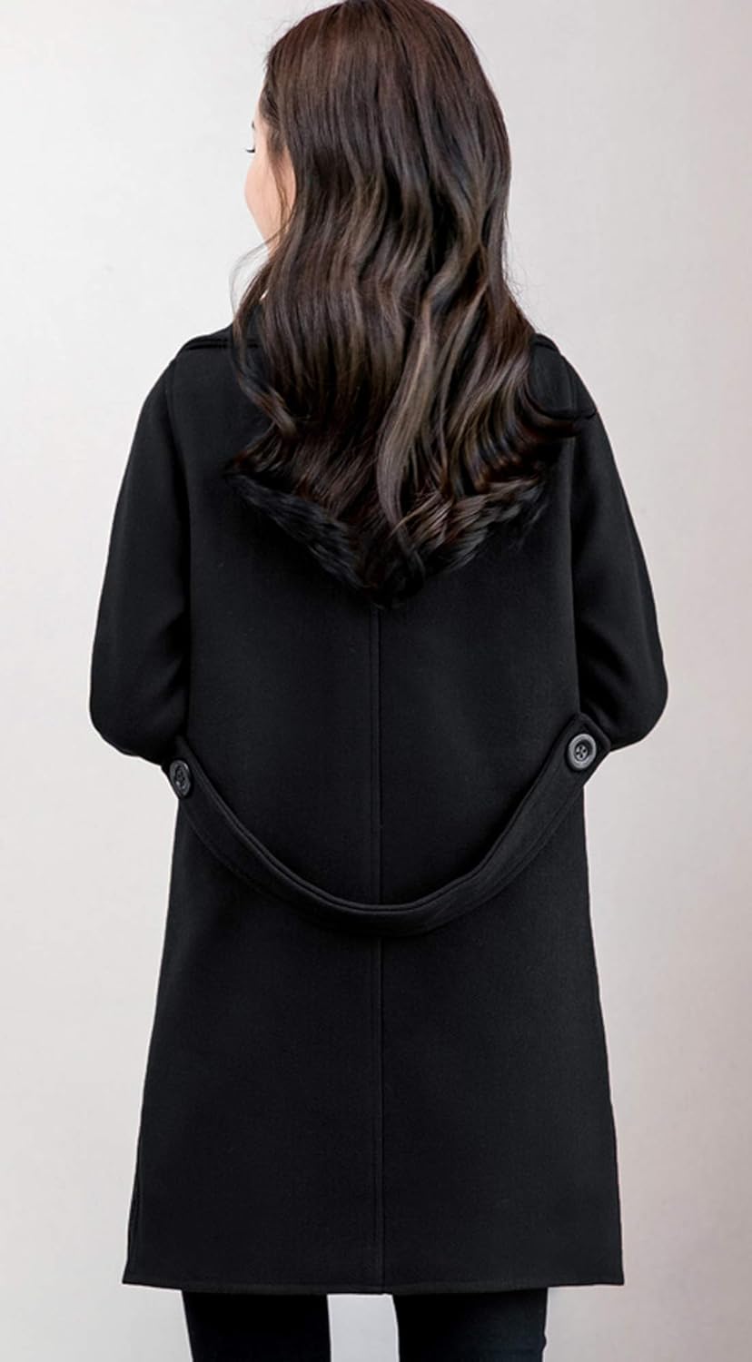 NOOR™ | Water-repellent Trench Coat with Belt & Double Buttons