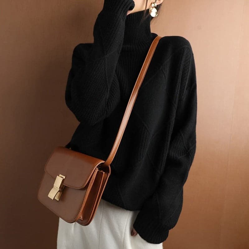 Eloria – Cozy Oversize Sweater with Elegant Knit Pattern