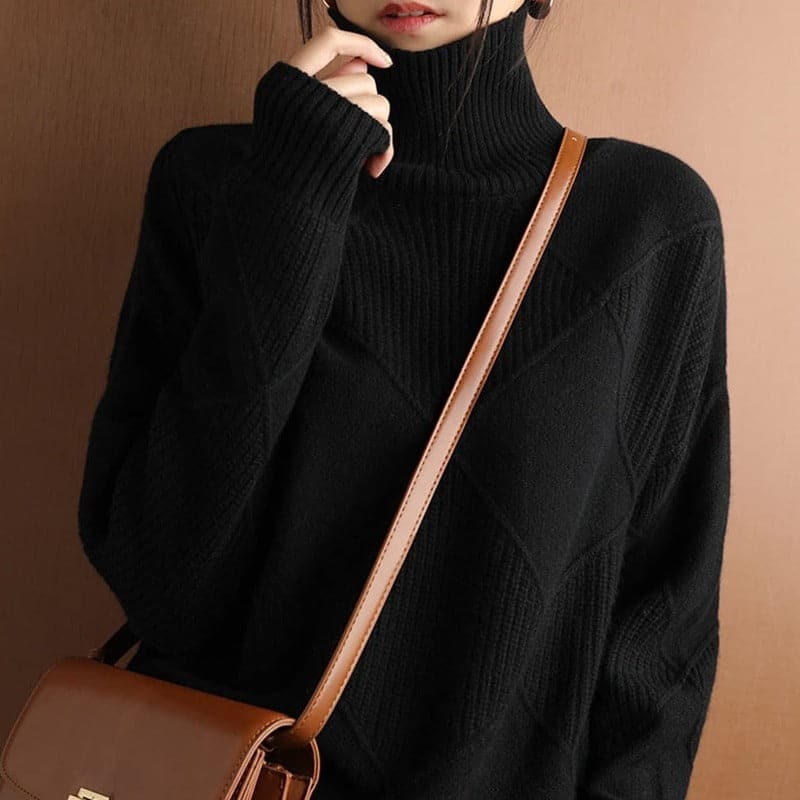 Eloria – Cozy Oversize Sweater with Elegant Knit Pattern