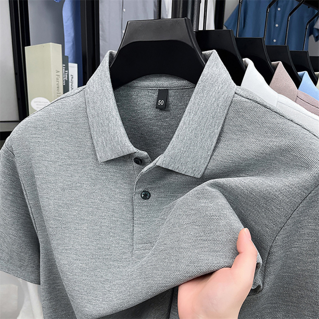 LIAM | Short-sleeved Polo Shirt in Cotton Blend