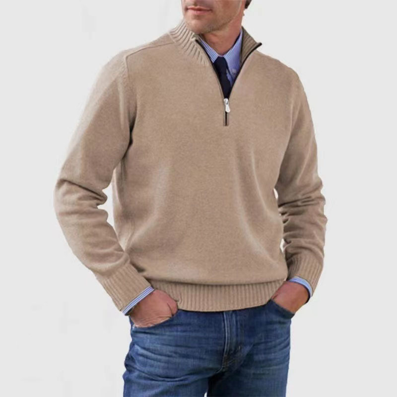 Ossian Varm Tröja med Halv Dragkedja – Perfekt för Casual Outfits