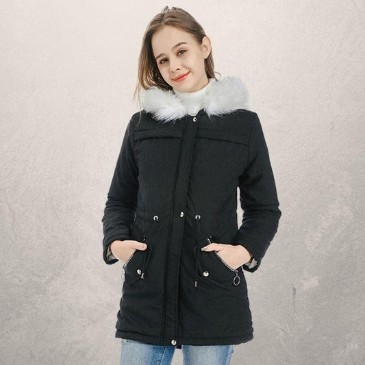 Anne - Stylish parka with faux fur
