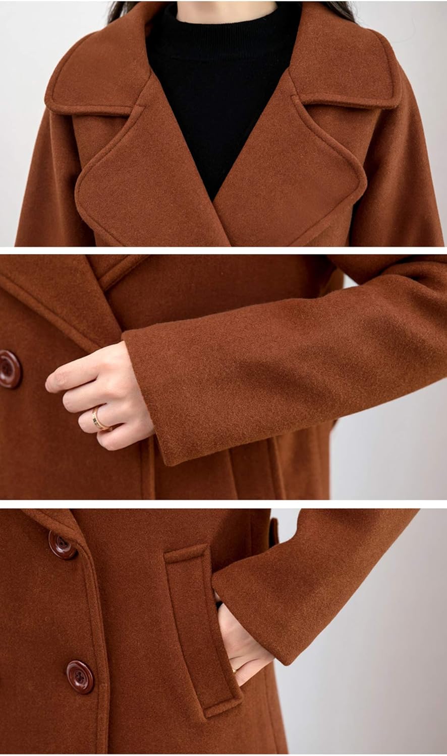 NOOR™ | Water-repellent Trench Coat with Belt & Double Buttons