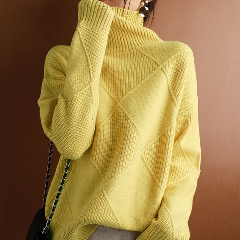 Eloria – Cozy Oversize Sweater with Elegant Knit Pattern