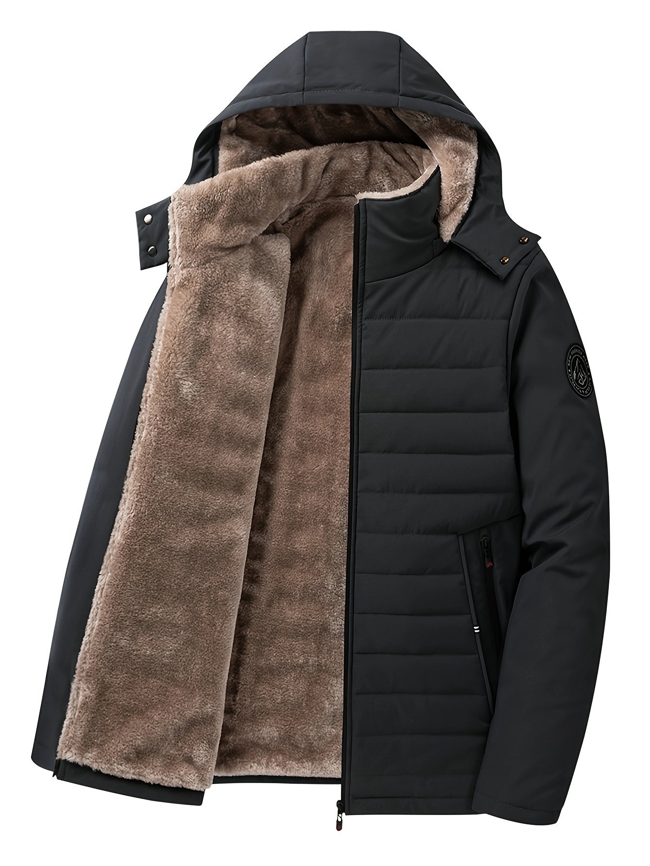 Arvid™ | Warm Men's Parka with Hood & Faux Fur