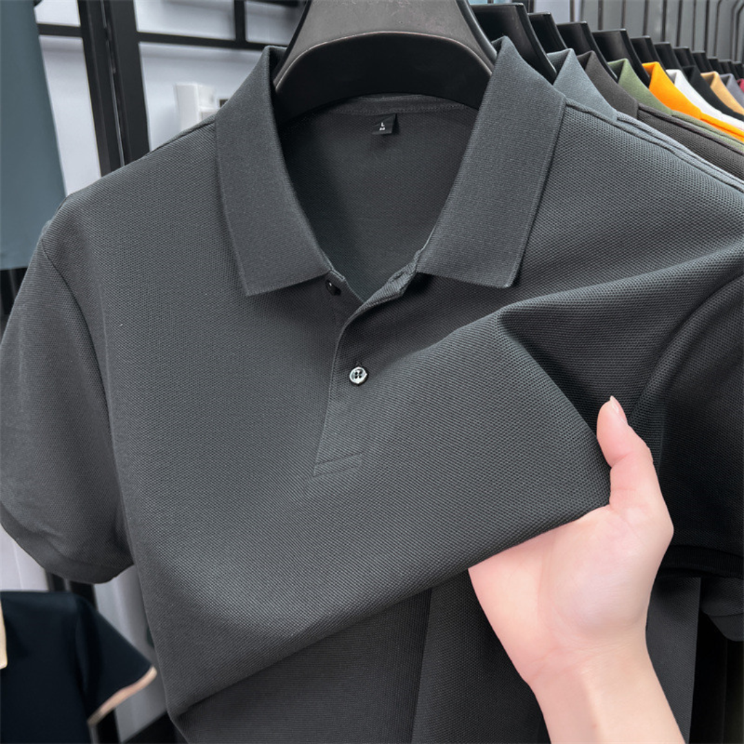 LIAM | Short-sleeved Polo Shirt in Cotton Blend