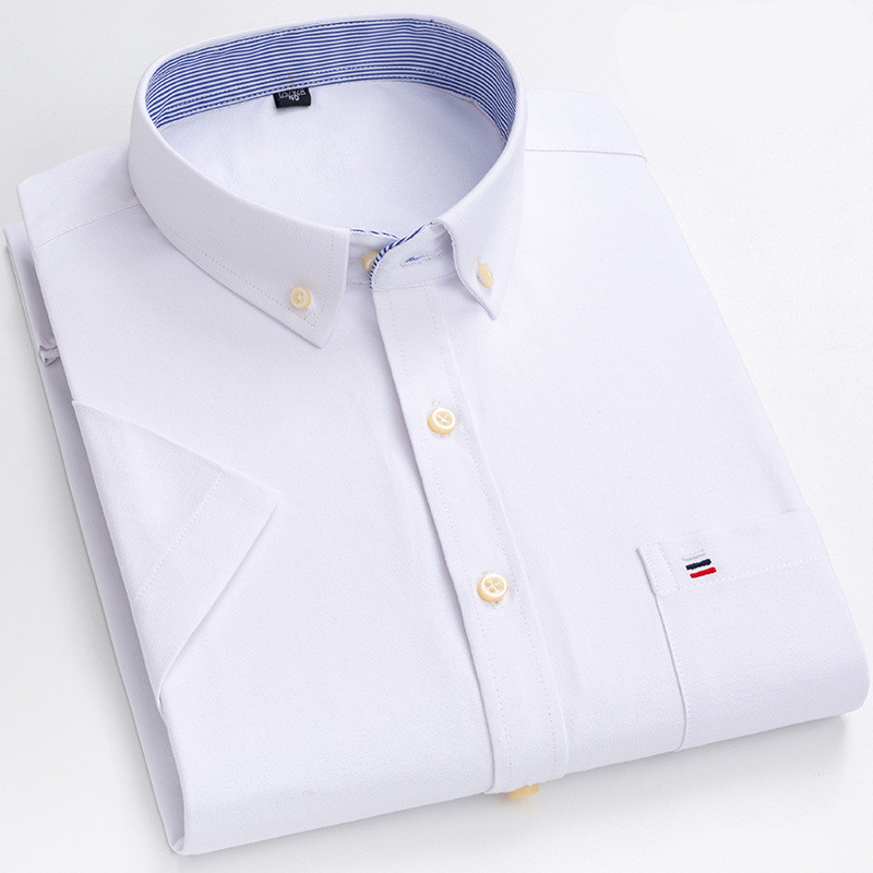 LEO | Short-sleeved Men's Shirt in Classic Checked Cotton Fabric