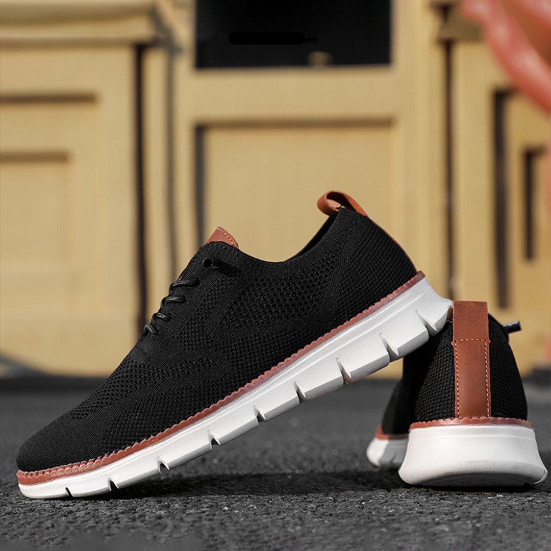 Urban™ | Ultra-bekväma Herrskor i Italienskt Läder & Andningsbar Flyknit