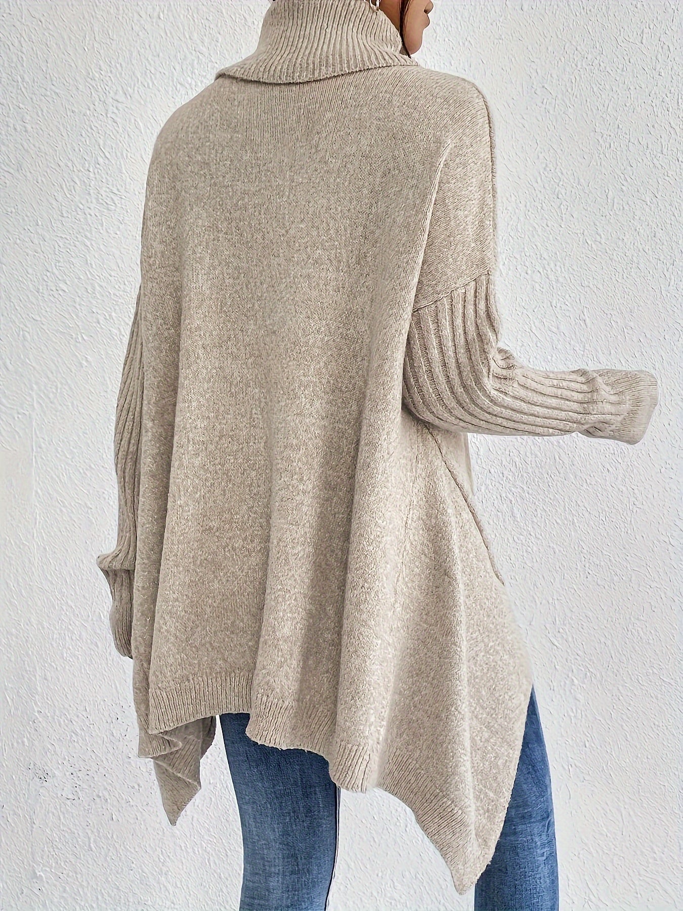 Marvelle™ | Asymmetric Sweater with High Collar for Women