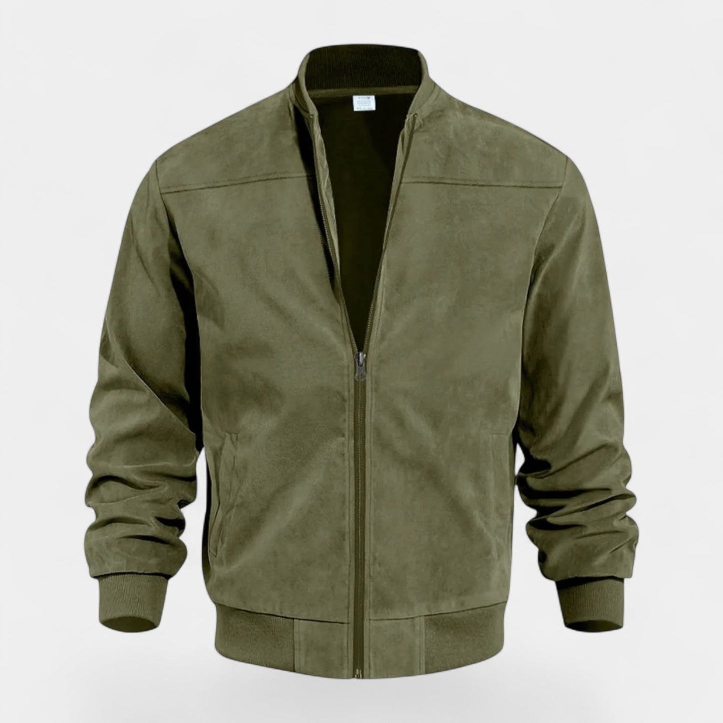 Bastian Bomber Jacket for Men – Soft Faux Suede