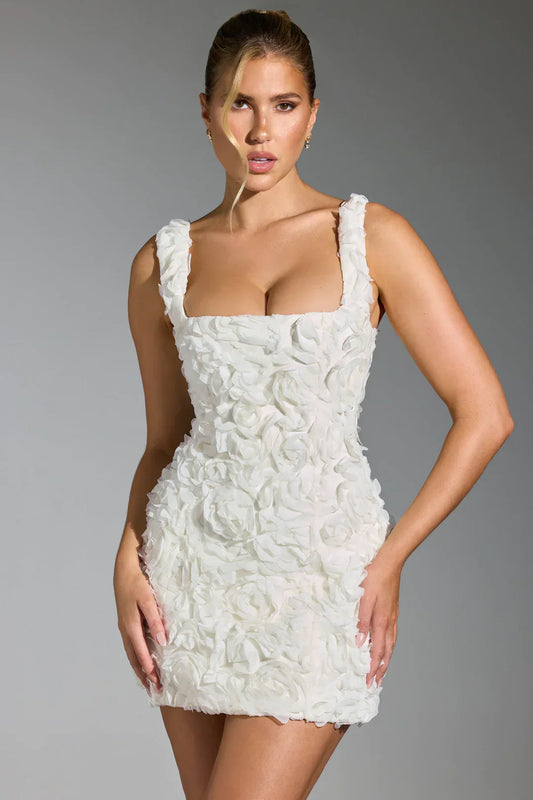Eloria | Floral Corset Dress in Mini Length