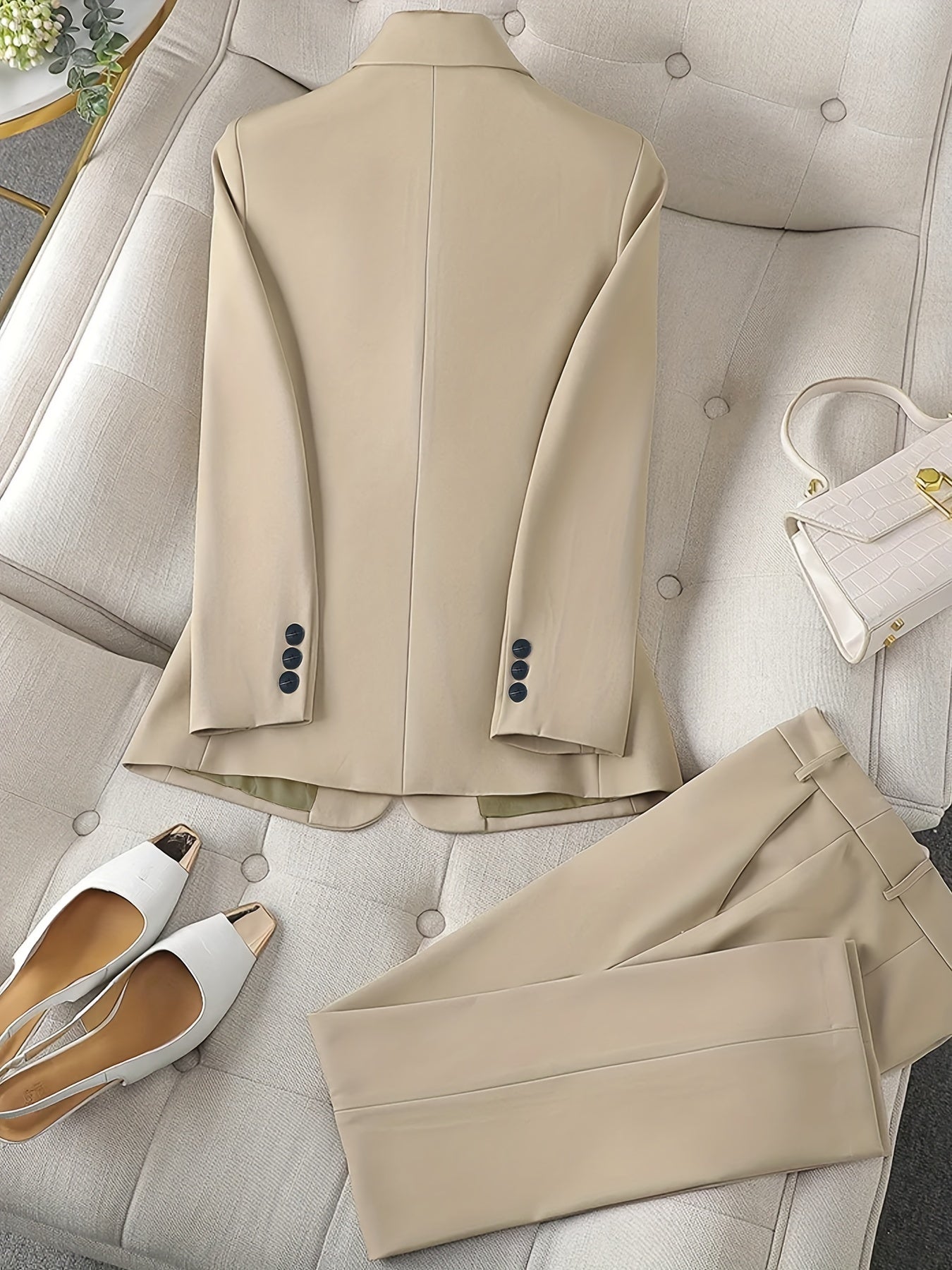 ALVA™ | Classic Tailored Blazer Set with Collar