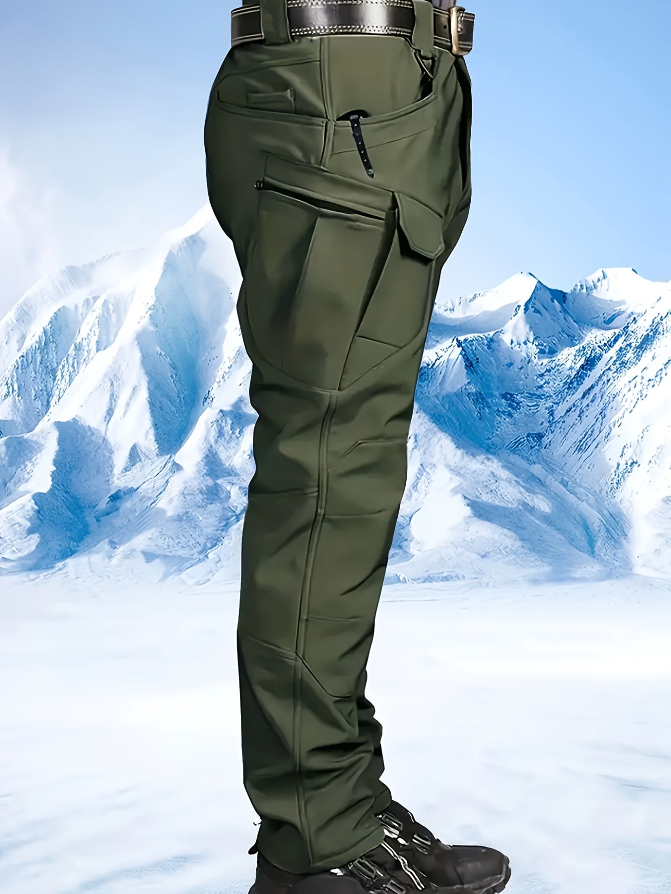 Nordhavn™ | 2-piece Winter Outdoor Set for Men – Fleece Jacket with Hood & Multi-pocket Pants