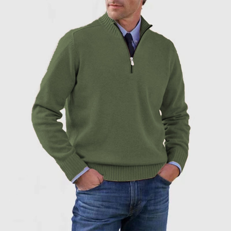 Ossian Varm Tröja med Halv Dragkedja – Perfekt för Casual Outfits
