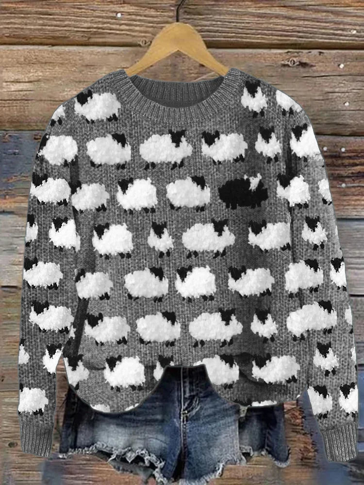 Signe strikket sweater til kvinder – Varmt og stilfuldt vinteroutfit