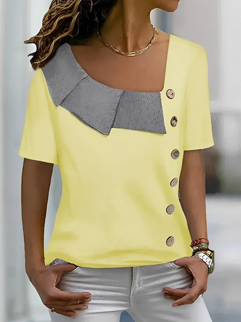 Amara | Elegant polyester blouse for women