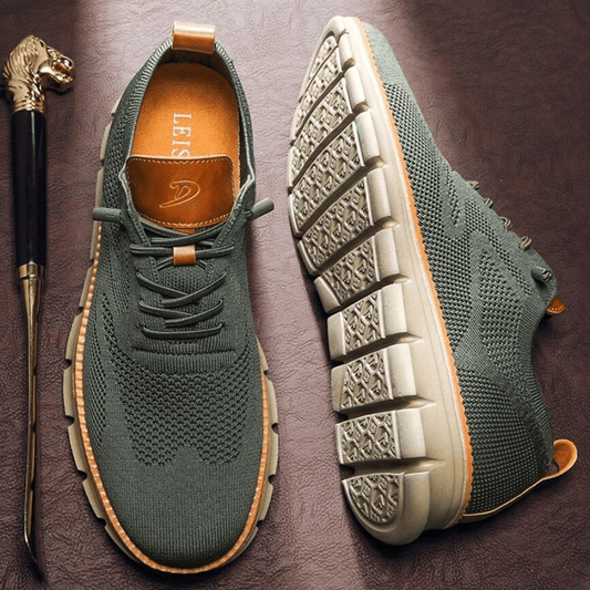Urban™ | Ultra-bekväma Herrskor i Italienskt Läder & Andningsbar Flyknit