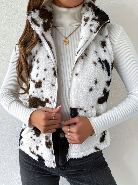 Marlowe Fluffig Cardigan för Kvinnor – Mysig & Stilfull Stickad Tröja