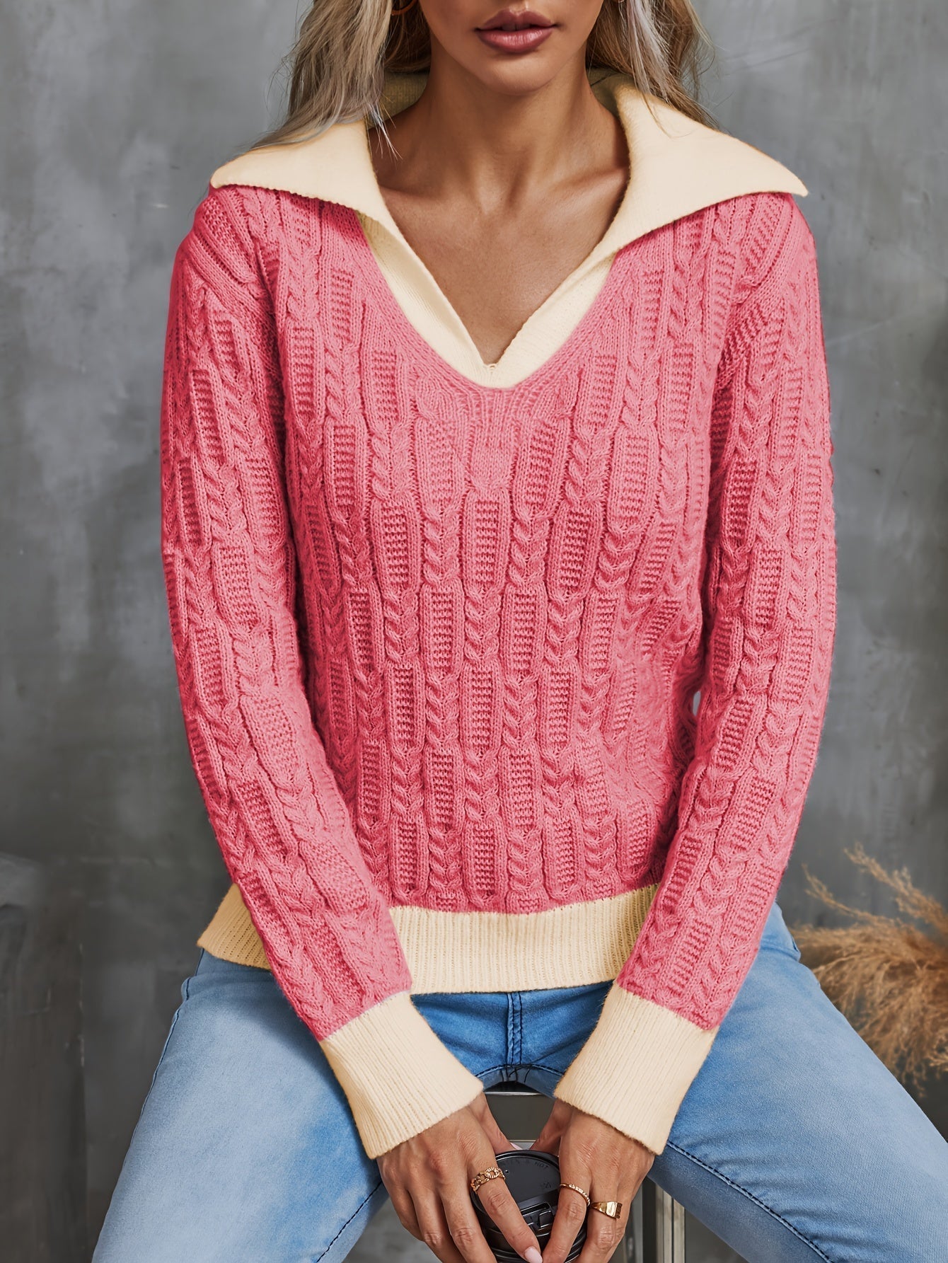 Vendela Stickad Tröja för Kvinnor – Tidlös & Chic Pullover