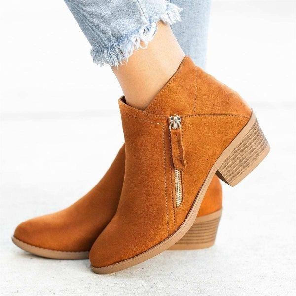 ELARA | Orthopedic Boots in Genuine Suede for Women