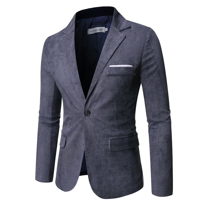 MARCEL™ | Slim Fit Manchestersammet Blazer med Enkel Knäppning