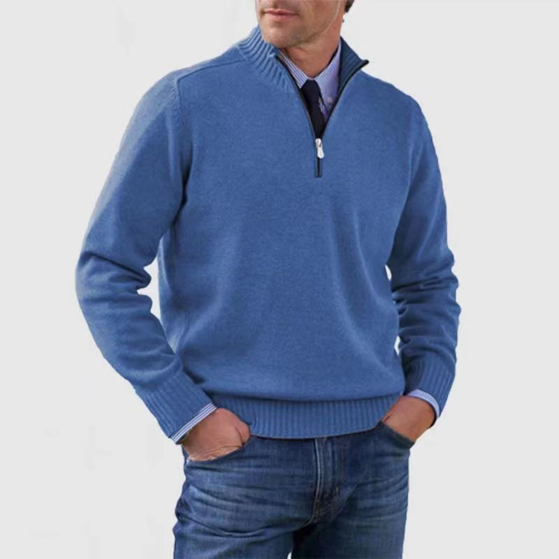 Ossian Varm Tröja med Halv Dragkedja – Perfekt för Casual Outfits