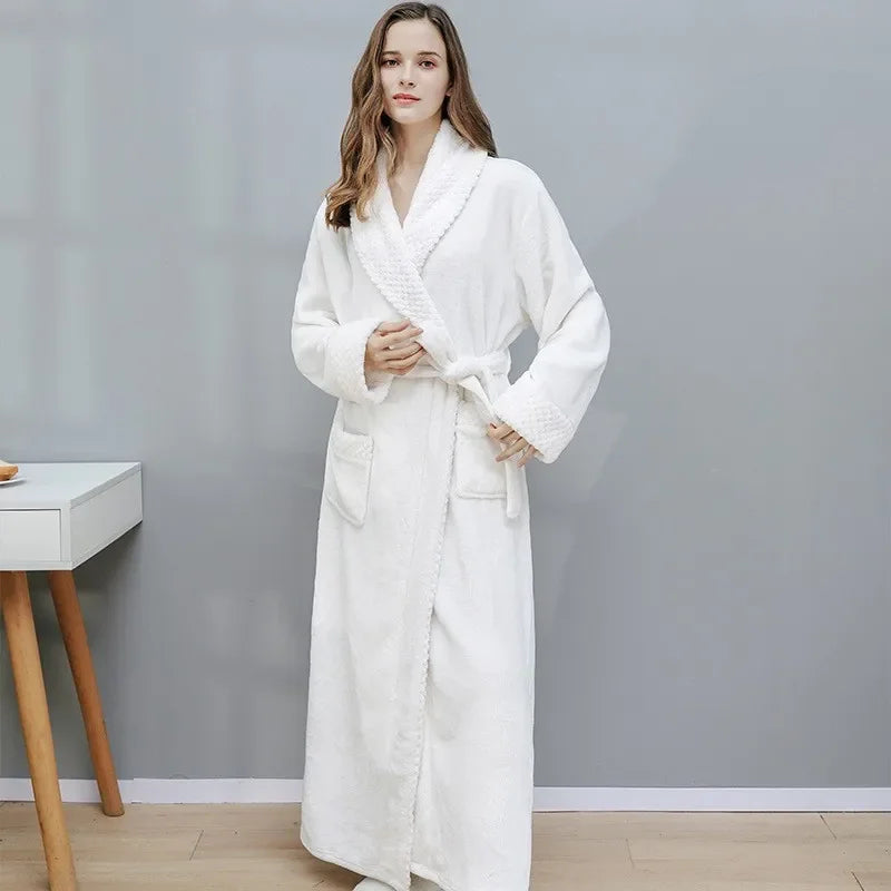 KERISSA™ | Mjuk Morgonrock för Dam med Sidfickor