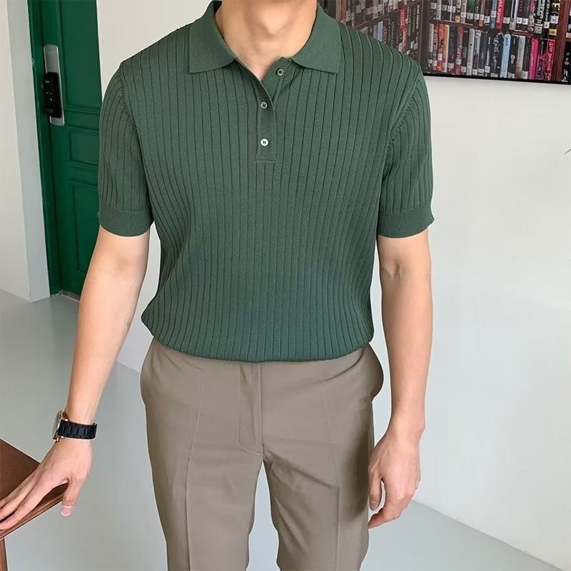 GIMCHEON™ | Classic Polo Shirt in Ribbed Cotton