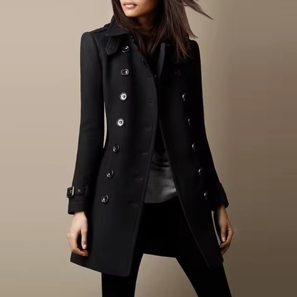 CLARA™ | Dame Vinterkjole i Smalt Design med Elegant Silhuet