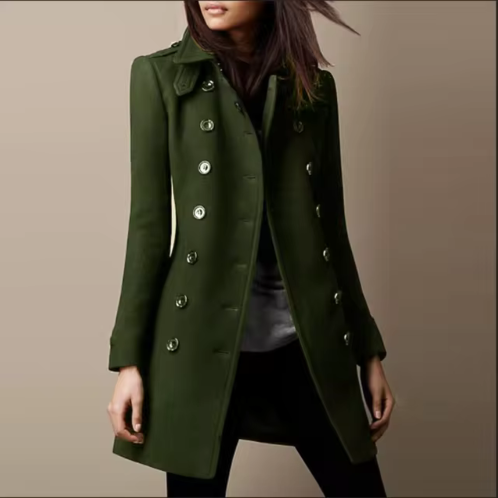 CLARA™ | Dame Vinterkjole i Smalt Design med Elegant Silhuet