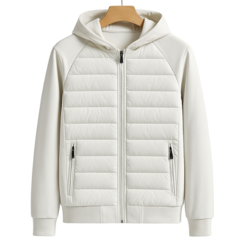 Norrskenberg™ | Stilren Vit Cardigan för Herr | Tidlös Design för Alla Säsonger