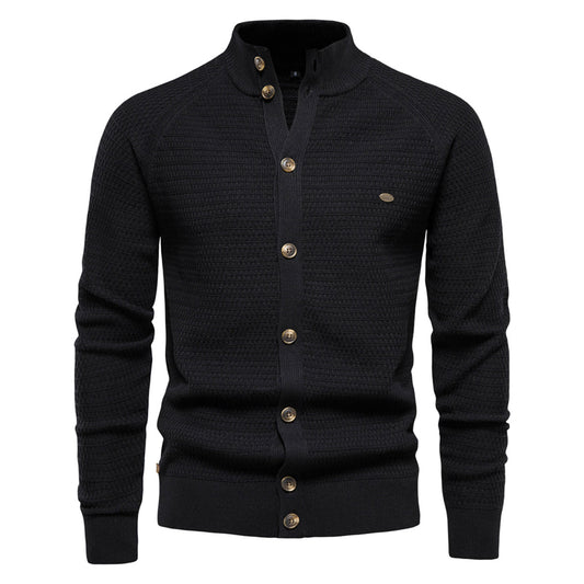 Örjan Slim-Fit Stickad Kofta – Modern Klassisk Stil