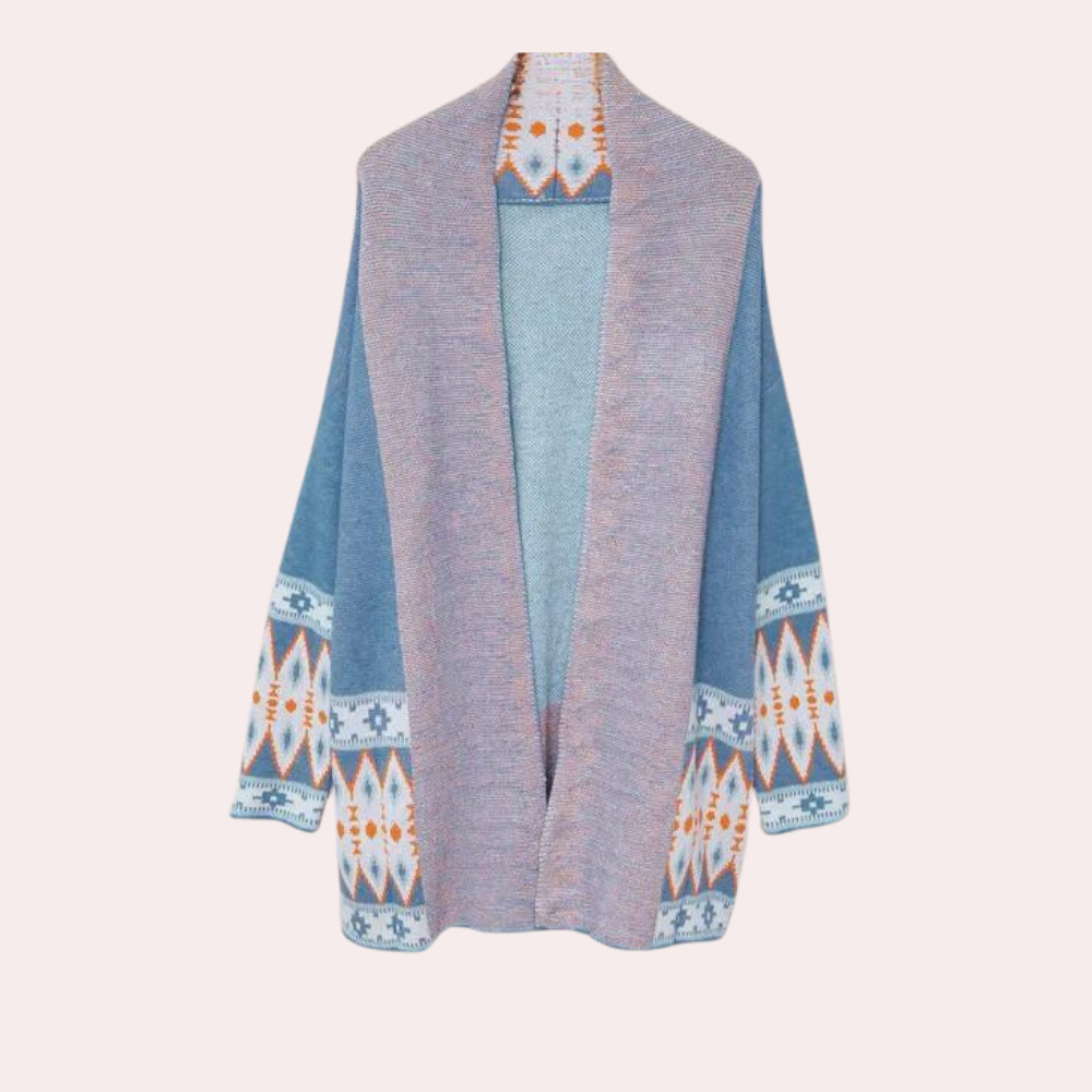 Sofia | Boho-inspired Jacquard Jacket in Wool Blend