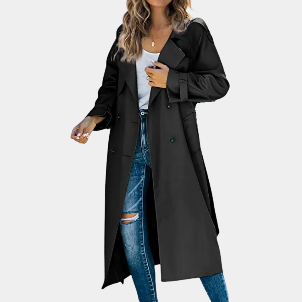 ALVIRA™ | Elegant Trenchcoat for Women in 100% Polyester
