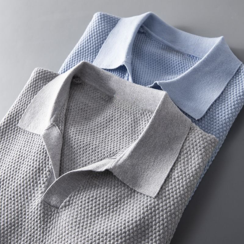 Jörn | V-neck polo shirt with short sleeves