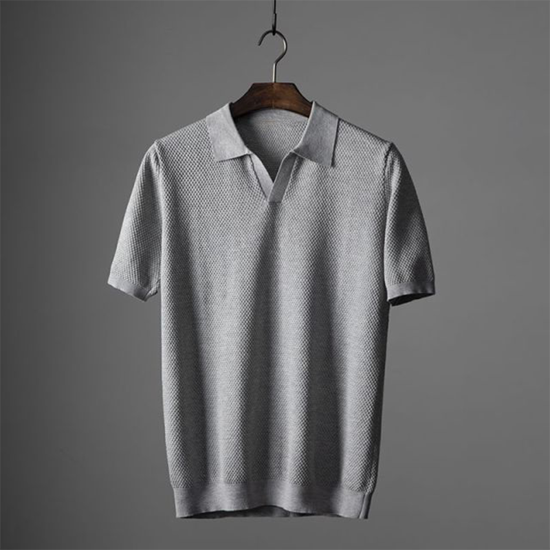 Jörn | V-neck polo shirt with short sleeves