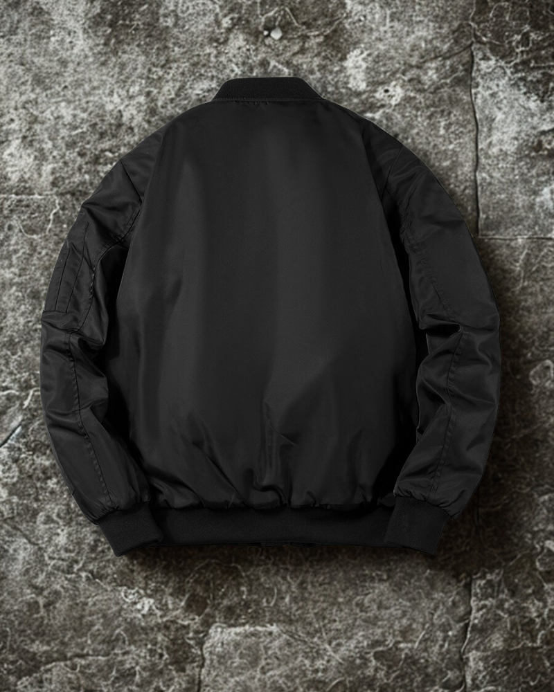 Andersson – Classic Bomber Jacket in Relaxed Fit with Ribbed Collar and Cuffs