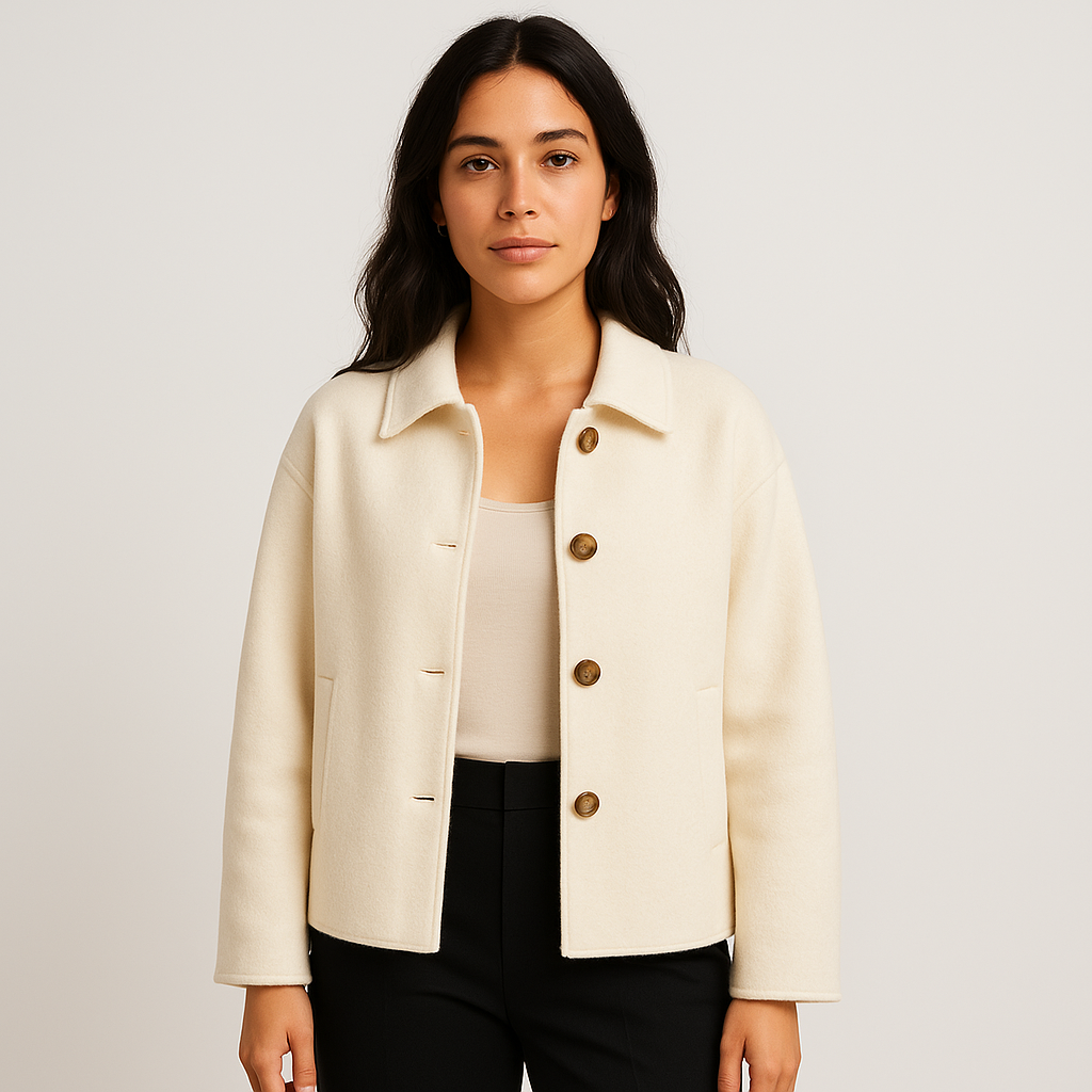 Vilhelmina | Elegant Single-Breasted Women's Coat with Light Padding