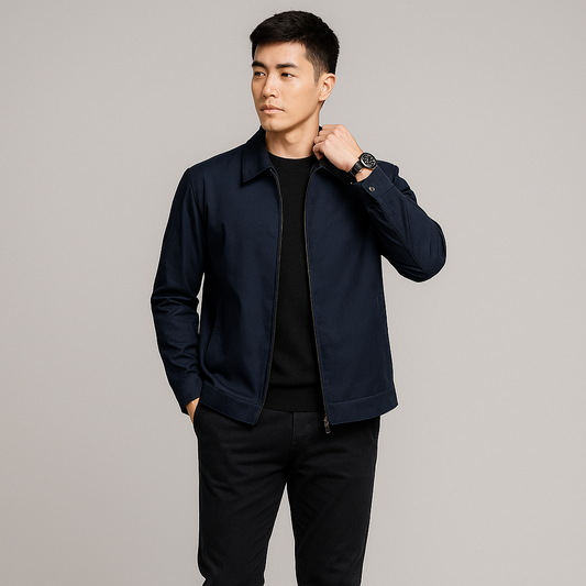 Gustav – Premium herrejakke i business-fit med knaplukning