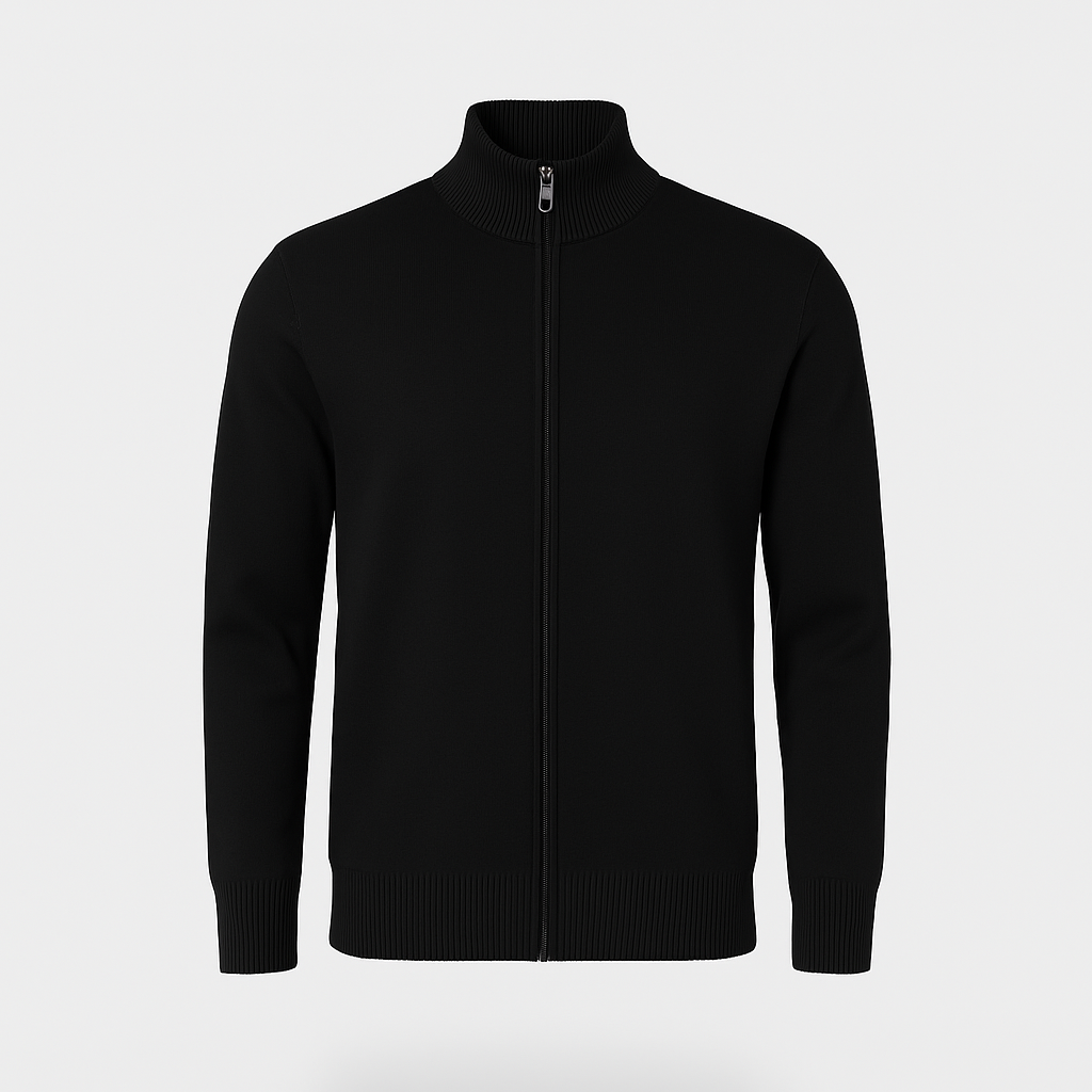 Mattias | Premium Knitted Men's Cardigan in Cotton with Zipper