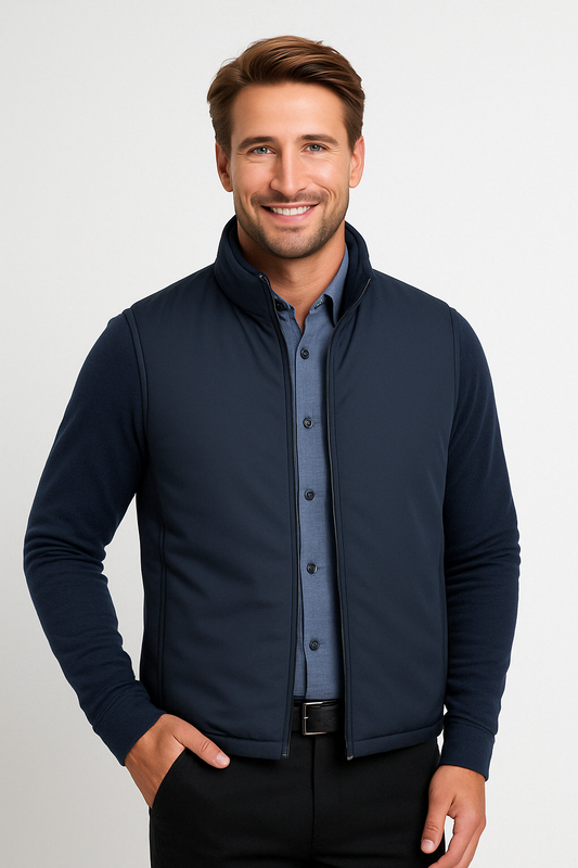 Men's Vest – Water-Repellent – Slim Fit Lightly Padded Jacket