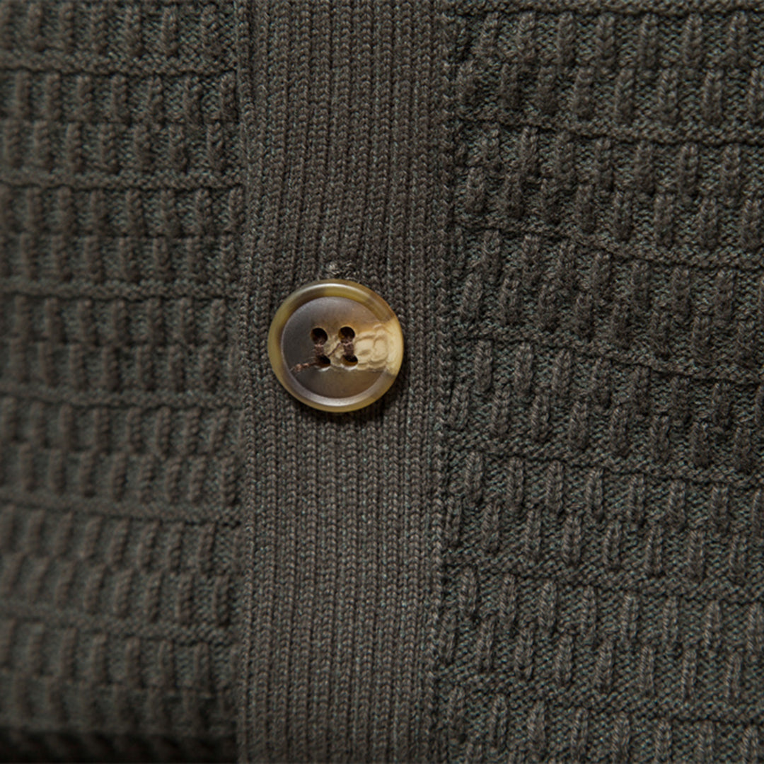 Örjan Slim-Fit Stickad Kofta – Modern Klassisk Stil