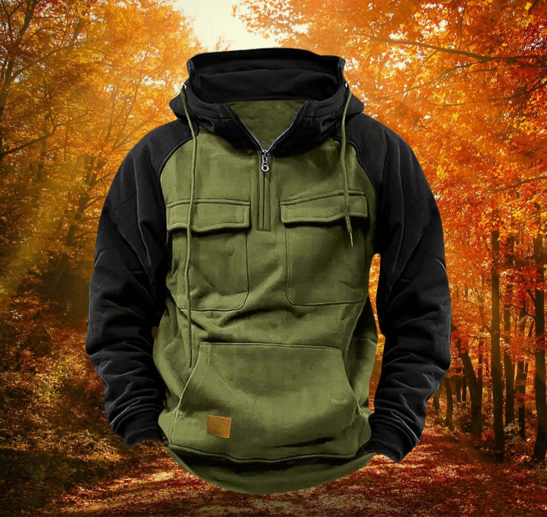 Nikolai Stilren Hoodie – Perfekt för Street Style och Lager-på-Lager