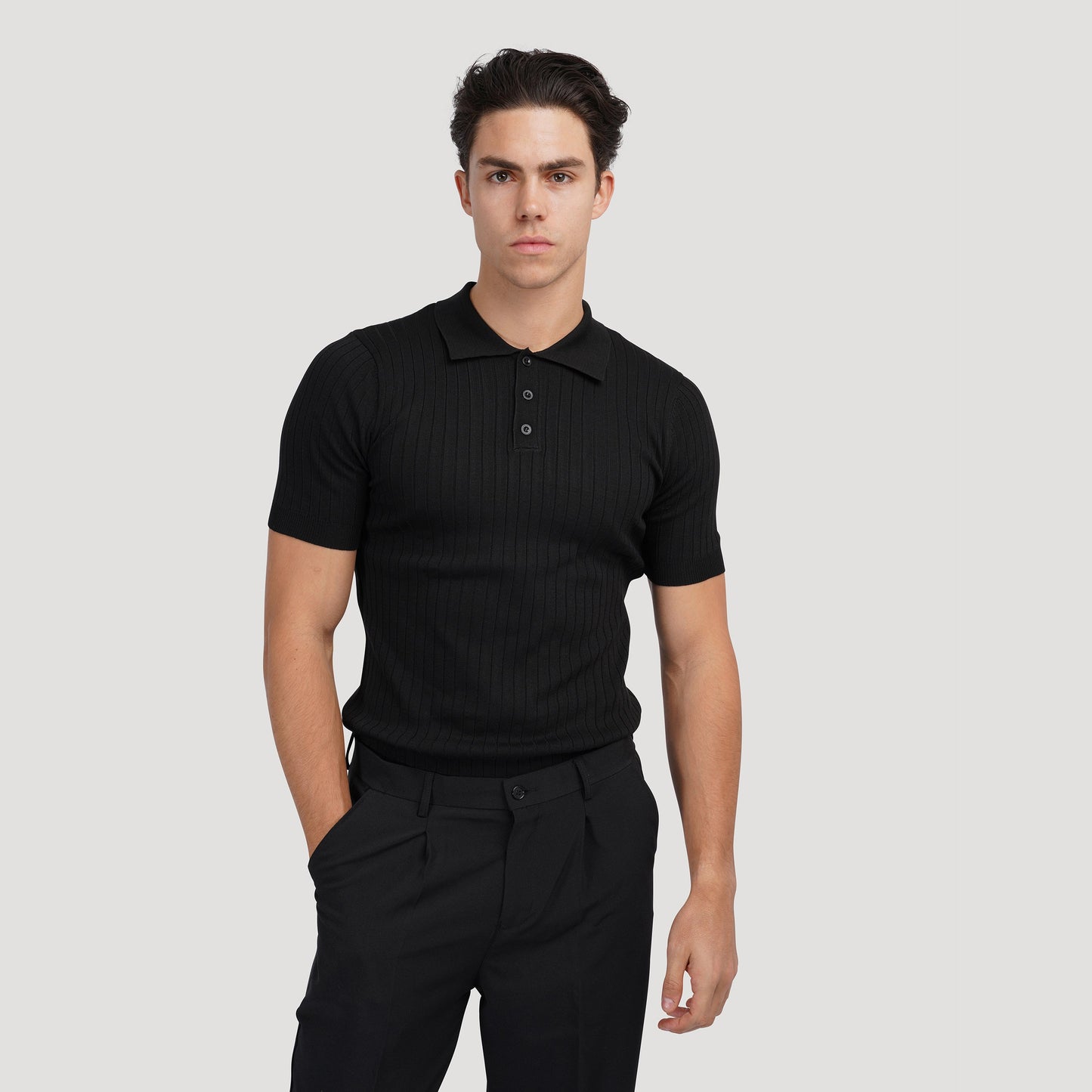 GIMCHEON™ | Classic Polo Shirt in Ribbed Cotton