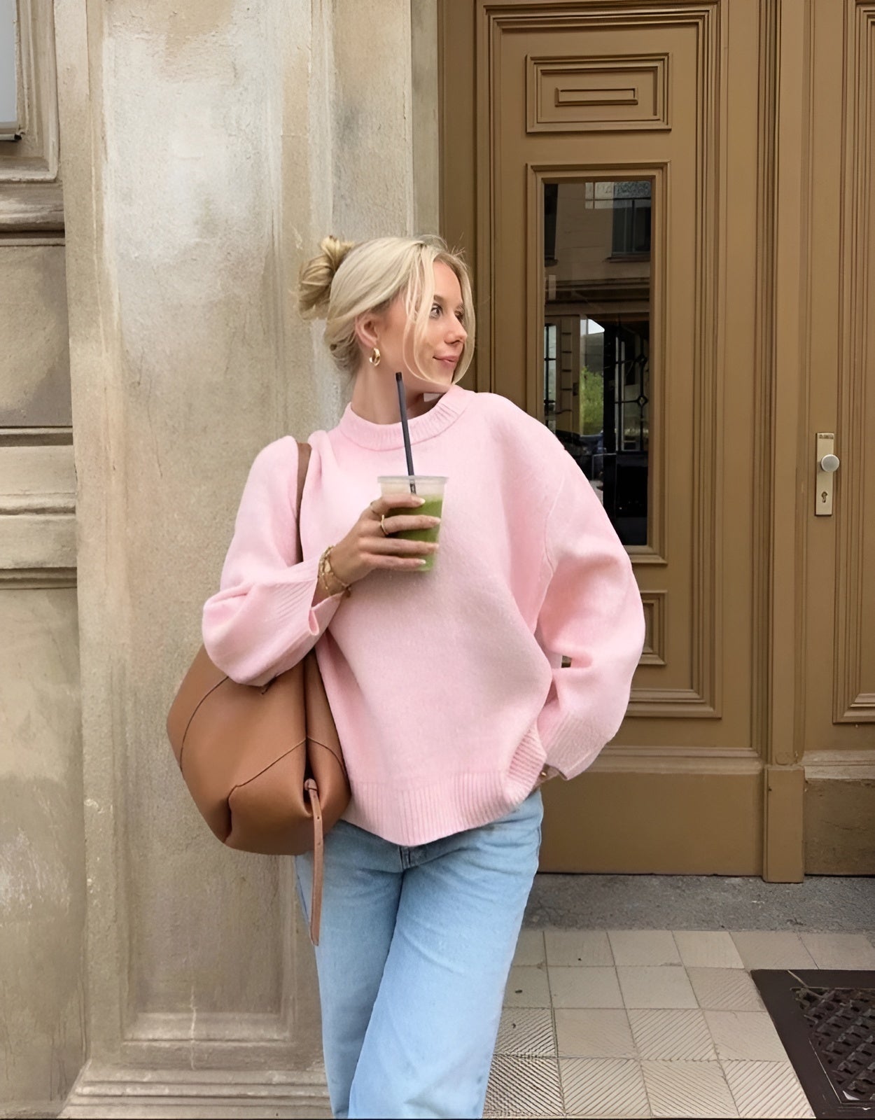 Vilhelmina Oversized Tröja – Mjuk Stickad Casual Damtröja