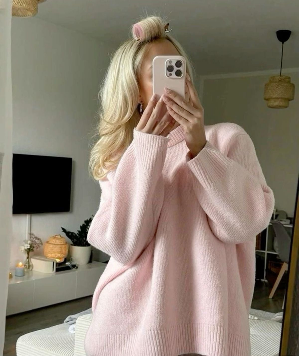 Vilhelmina Oversized Tröja – Mjuk Stickad Casual Damtröja