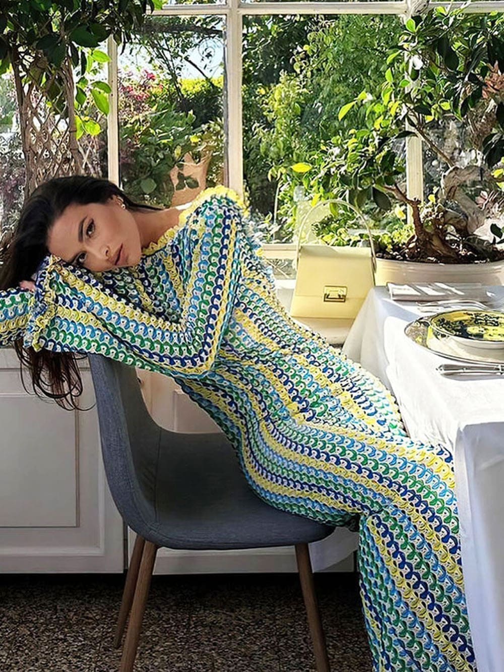 Zanira | Patterned Long-Sleeved Dress in Timeless Silhouette