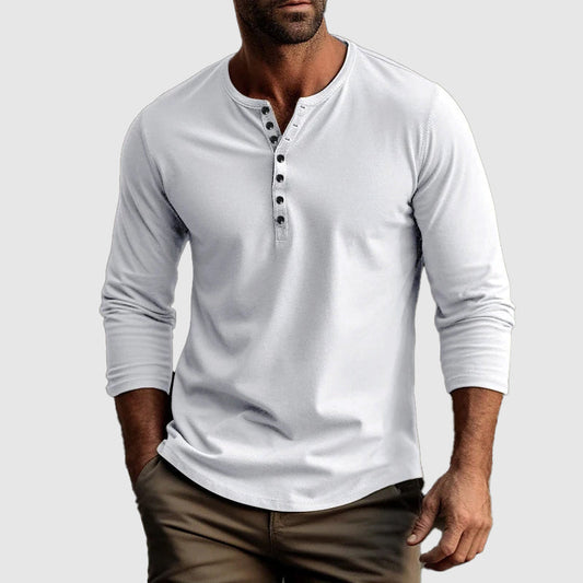 Noah | Klassisk Henley-skjorta i bomull