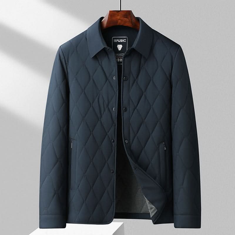 Men's Quilted Lightweight Jacket – Tailored Fit and Classic Collar