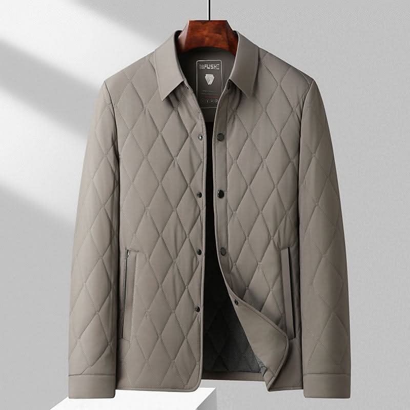 Men's Quilted Lightweight Jacket – Tailored Fit and Classic Collar